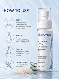 Seravolve 3% Niacinamide & Rice Water Toner
