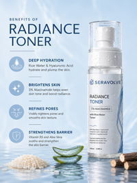 Seravolve 3% Niacinamide & Rice Water Toner