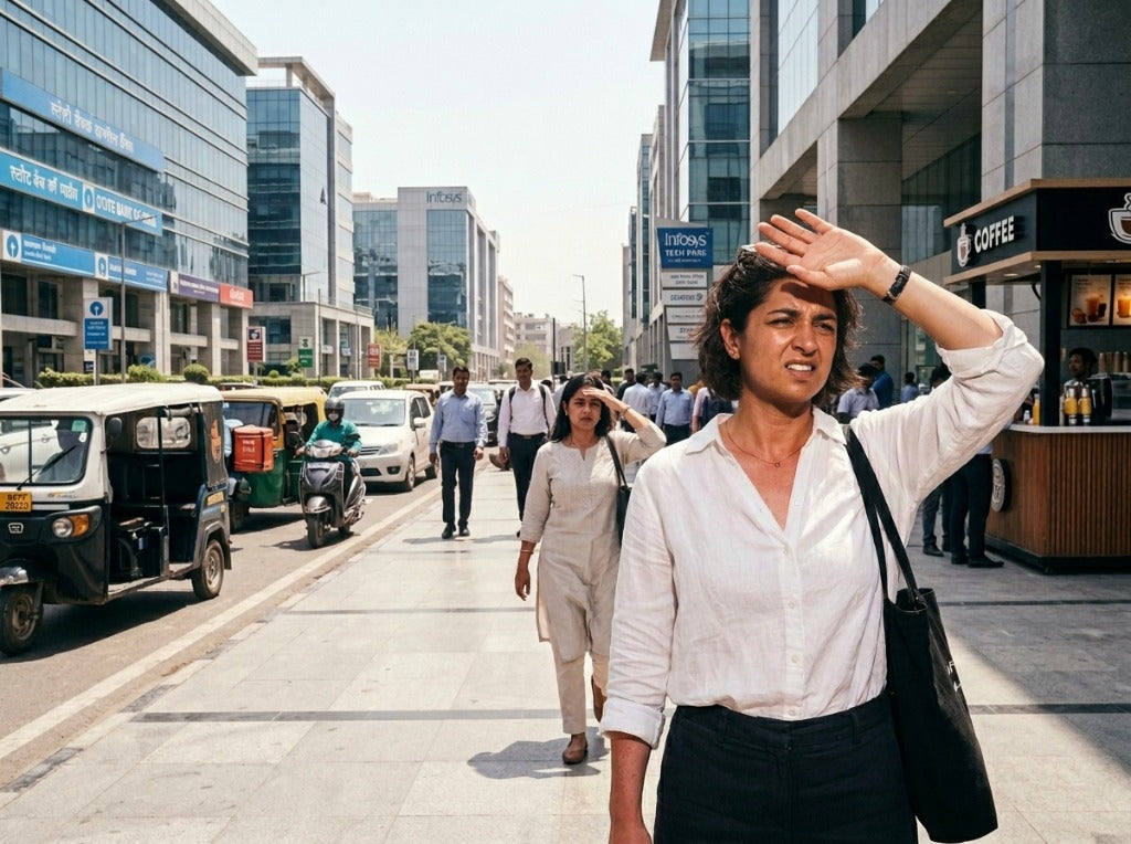 Harsh sun and urban environmental stress